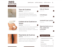 Tablet Screenshot of infoestetica.com